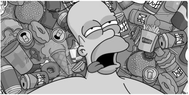 Homer over consumed